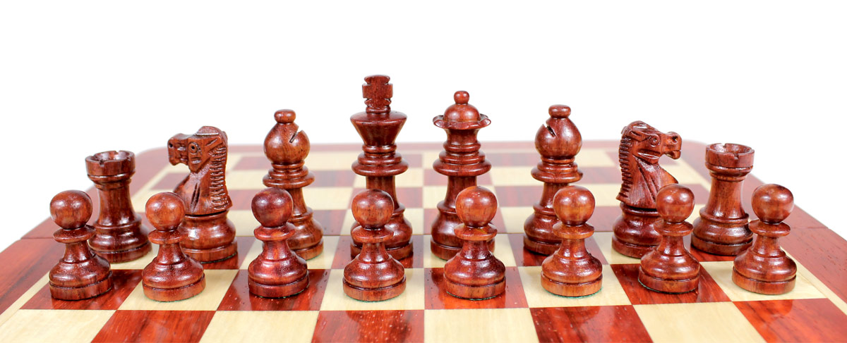 Bud Rosewood Chess Pieces